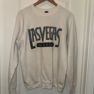 Screen Stars Cream Las Vegas Crewneck Sweater